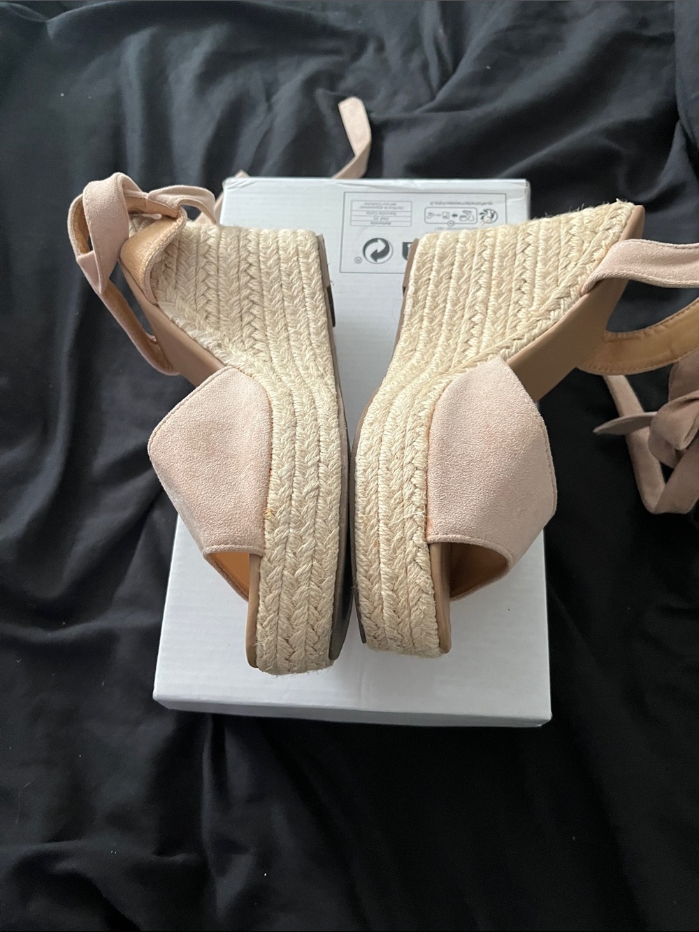 Women’s Espadrille Wedge Sandals in khaki - Picture 4 of 5
